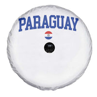 Paraguay Patriotic Flag Spare Tire Cover Soccer Fan Vintage Varsity Sports National Pride Graphic