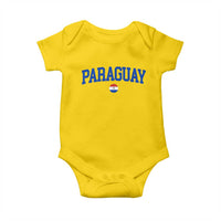 Paraguay Patriotic Flag Baby Onesie Soccer Fan Vintage Varsity Sports National Pride Graphic