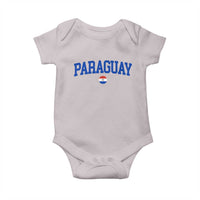 Paraguay Patriotic Flag Baby Onesie Soccer Fan Vintage Varsity Sports National Pride Graphic