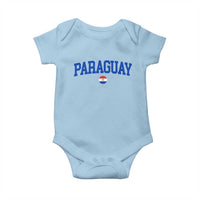 Paraguay Patriotic Flag Baby Onesie Soccer Fan Vintage Varsity Sports National Pride Graphic