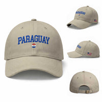 Paraguay Patriotic Flag Baseball Cap Soccer Fan Vintage Varsity Sports National Pride Graphic