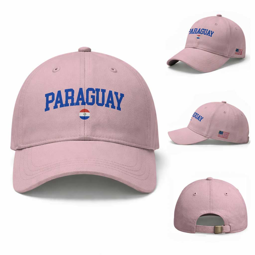 Paraguay Patriotic Flag Baseball Cap Soccer Fan Vintage Varsity Sports National Pride Graphic