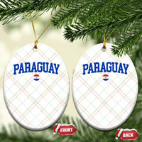 Paraguay Patriotic Flag Ceramic Ornament Soccer Fan Vintage Varsity Sports National Pride Graphic