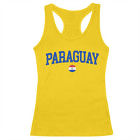 Paraguay Patriotic Flag Racerback Tank Top Soccer Fan Vintage Varsity Sports National Pride Graphic