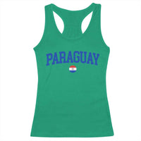 Paraguay Patriotic Flag Racerback Tank Top Soccer Fan Vintage Varsity Sports National Pride Graphic