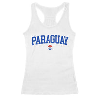 Paraguay Patriotic Flag Racerback Tank Top Soccer Fan Vintage Varsity Sports National Pride Graphic