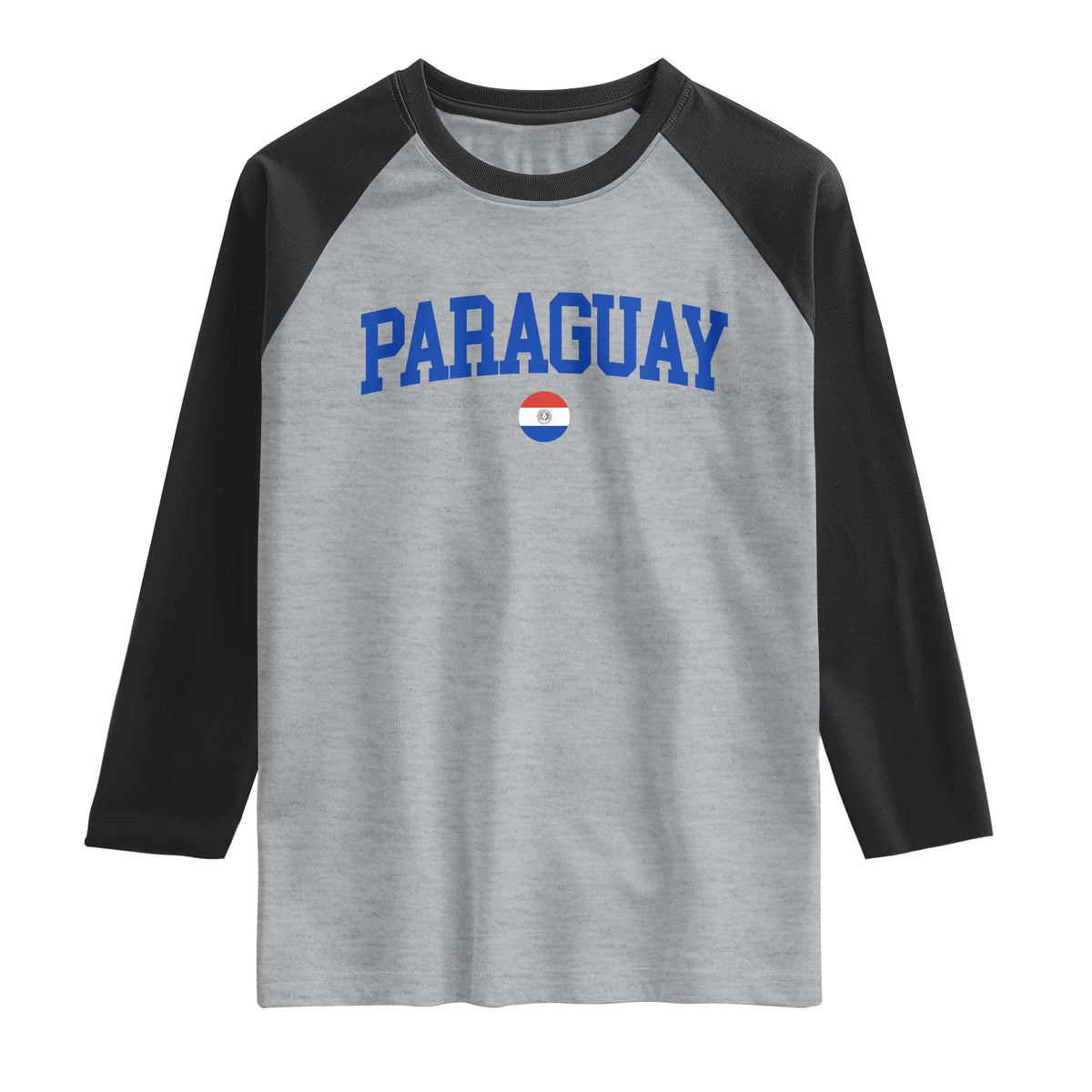 Paraguay Patriotic Flag Raglan Shirt Soccer Fan Vintage Varsity Sports National Pride Graphic