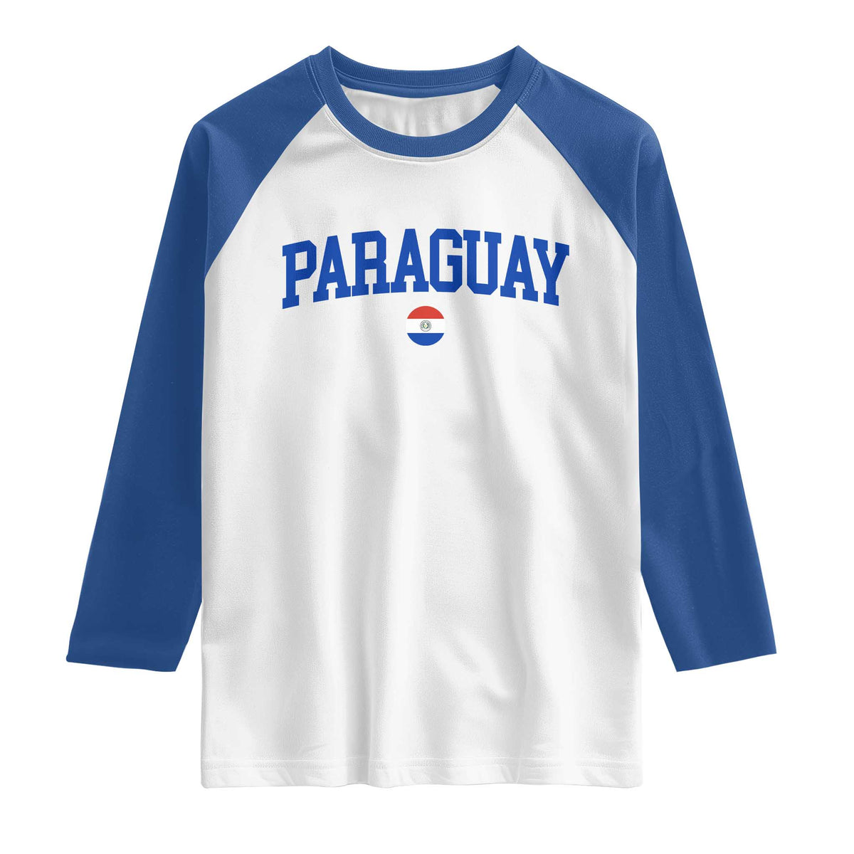 Paraguay Patriotic Flag Raglan Shirt Soccer Fan Vintage Varsity Sports National Pride Graphic