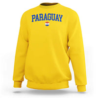 Paraguay Patriotic Flag Sweatshirt Soccer Fan Vintage Varsity Sports National Pride Graphic