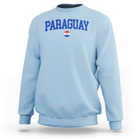 Paraguay Patriotic Flag Sweatshirt Soccer Fan Vintage Varsity Sports National Pride Graphic