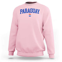 Paraguay Patriotic Flag Sweatshirt Soccer Fan Vintage Varsity Sports National Pride Graphic