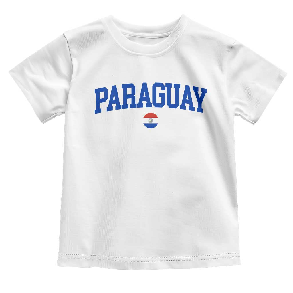 Paraguay Patriotic Flag Toddler T Shirt Soccer Fan Vintage Varsity Sports National Pride Graphic