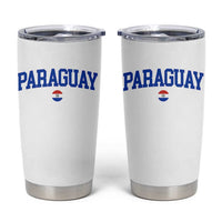 Paraguay Patriotic Flag Tumbler Cup Soccer Fan Vintage Varsity Sports National Pride Graphic