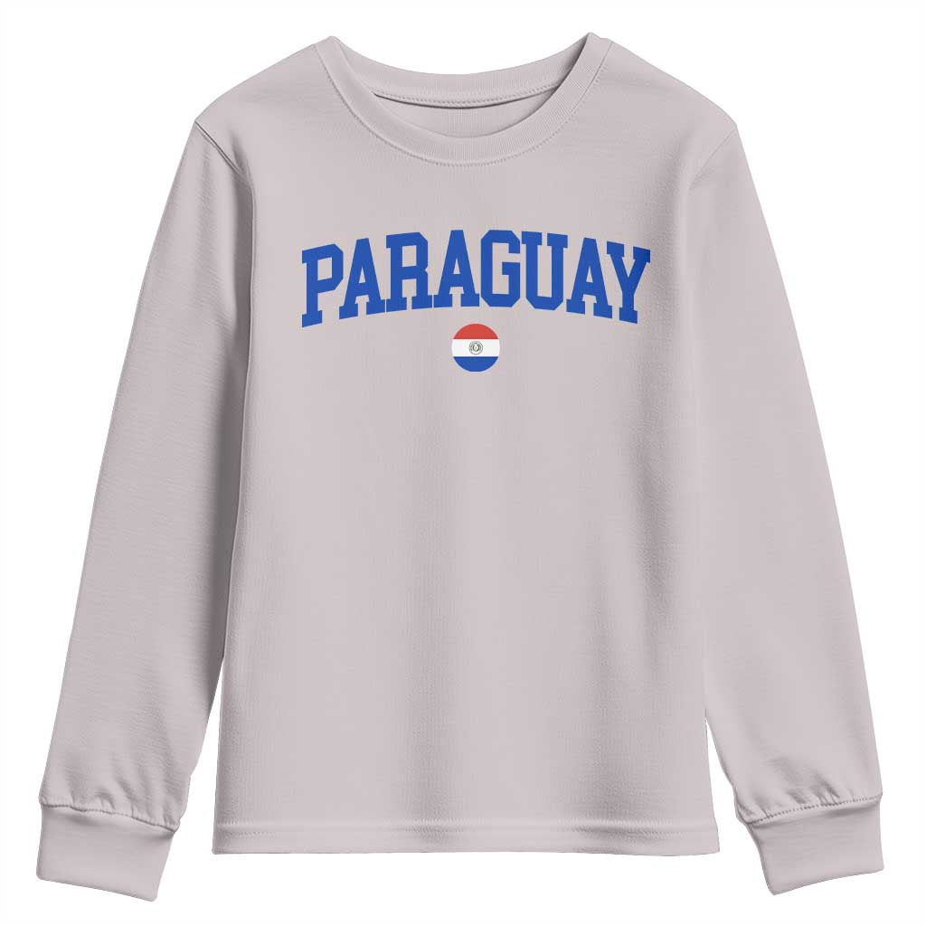 Paraguay Patriotic Flag Youth Sweatshirt Soccer Fan Vintage Varsity Sports National Pride Graphic
