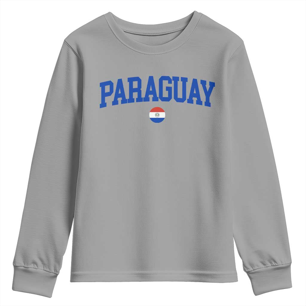 Paraguay Patriotic Flag Youth Sweatshirt Soccer Fan Vintage Varsity Sports National Pride Graphic