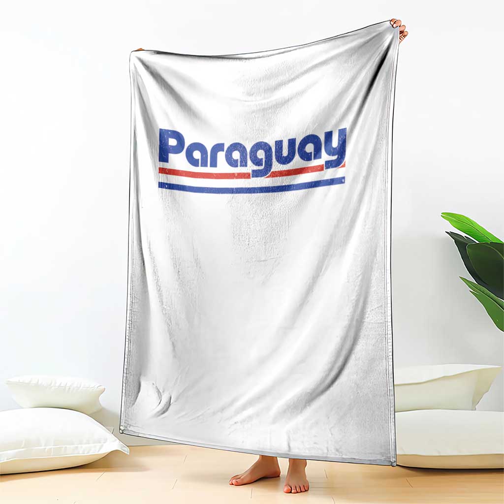 Vintage Paraguay Flag Throw Blanket Retro Stripe Patriotic Paraguayan Pride Graphic