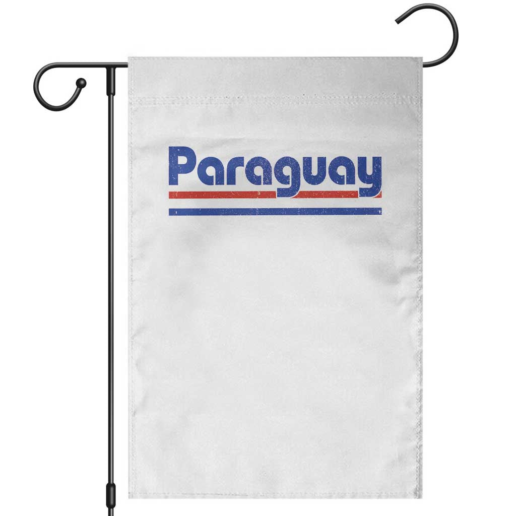 Vintage Paraguay Flag Garden Flag Retro Stripe Patriotic Paraguayan Pride Graphic
