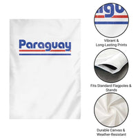 Vintage Paraguay Flag Garden Flag Retro Stripe Patriotic Paraguayan Pride Graphic