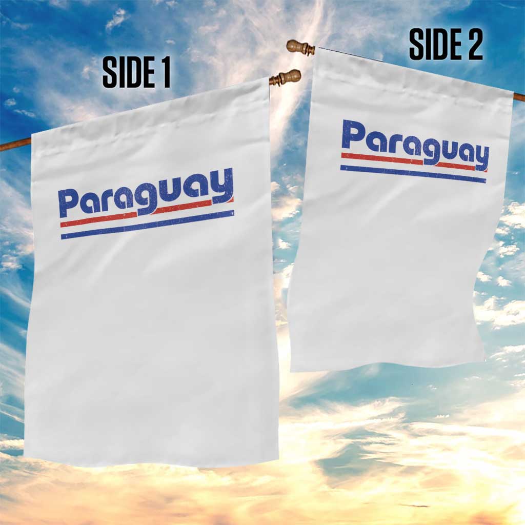 Vintage Paraguay Flag Garden Flag Retro Stripe Patriotic Paraguayan Pride Graphic