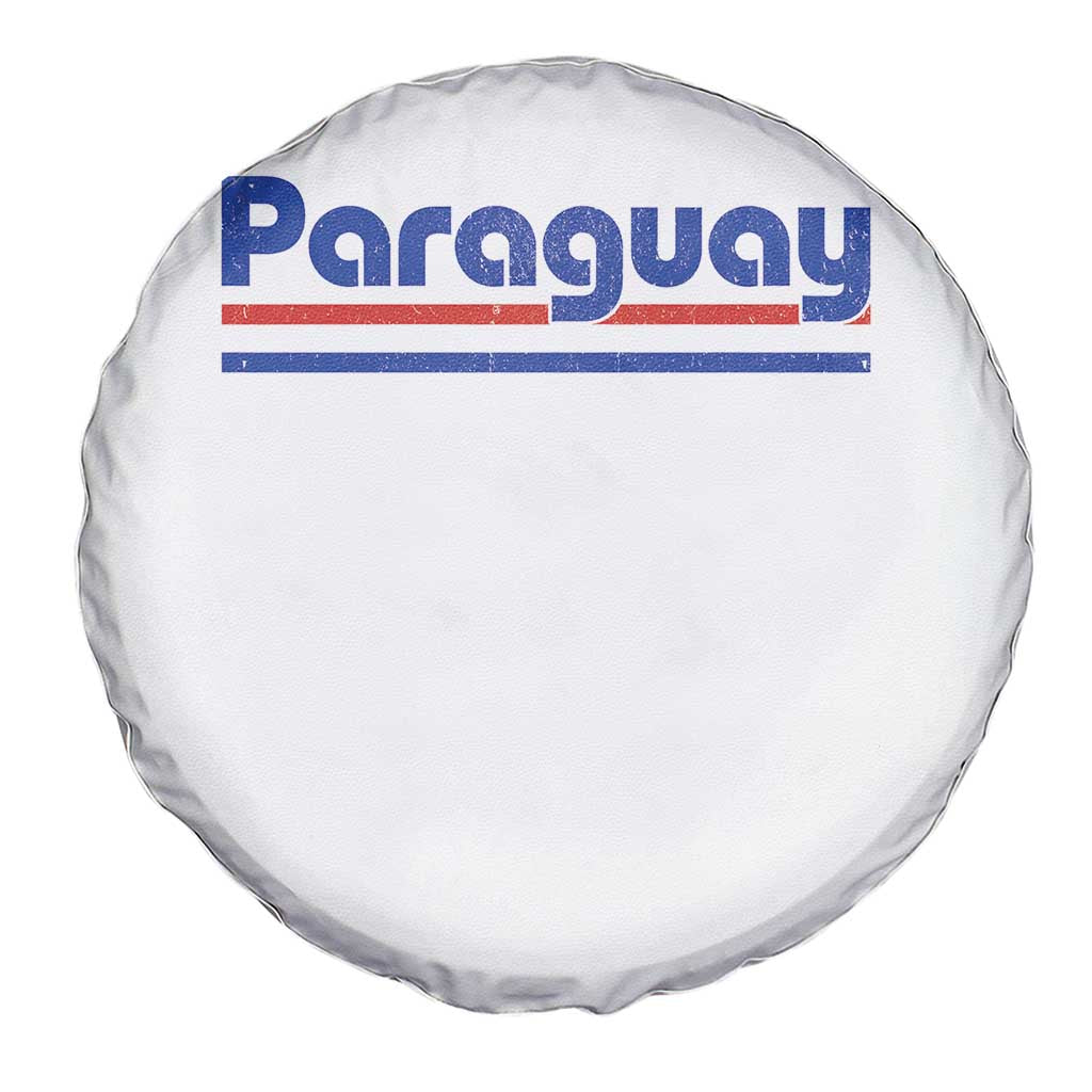 Vintage Paraguay Flag Spare Tire Cover Retro Stripe Patriotic Paraguayan Pride Graphic