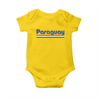 Vintage Paraguay Flag Baby Onesie Retro Stripe Patriotic Paraguayan Pride Graphic