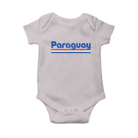 Vintage Paraguay Flag Baby Onesie Retro Stripe Patriotic Paraguayan Pride Graphic