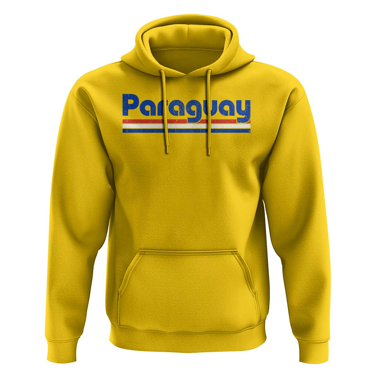 Vintage Paraguay Flag Hoodie Retro Stripe Patriotic Paraguayan Pride Graphic