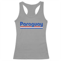 Vintage Paraguay Flag Racerback Tank Top Retro Stripe Patriotic Paraguayan Pride Graphic