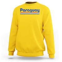 Vintage Paraguay Flag Sweatshirt Retro Stripe Patriotic Paraguayan Pride Graphic