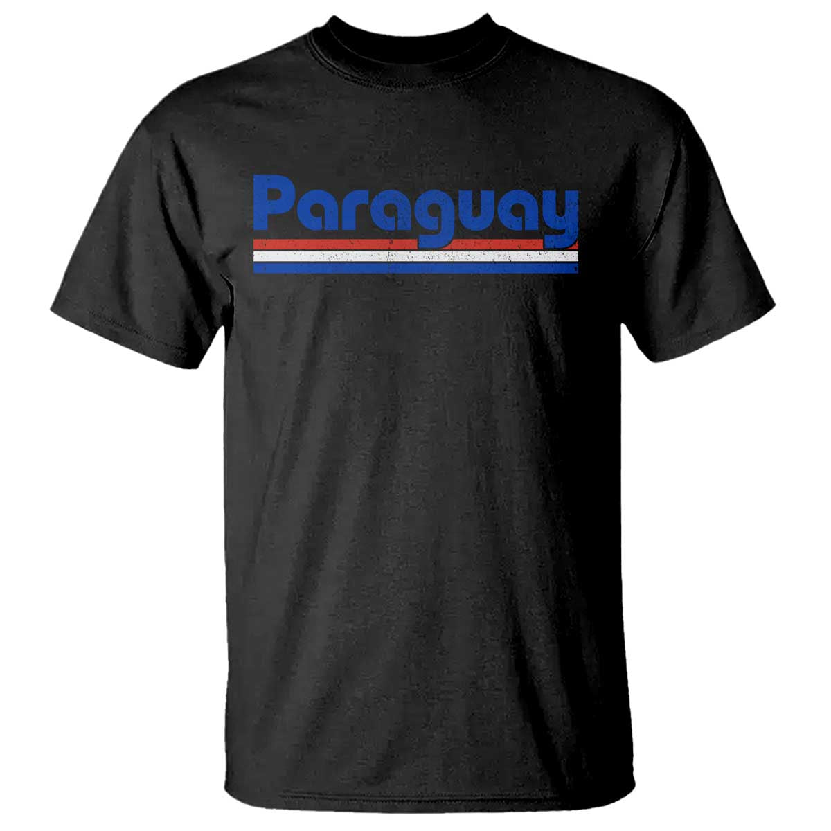 Vintage Paraguay Flag T Shirt Retro Stripe Patriotic Paraguayan Pride Graphic