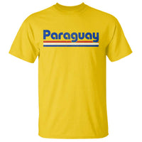 Vintage Paraguay Flag T Shirt Retro Stripe Patriotic Paraguayan Pride Graphic