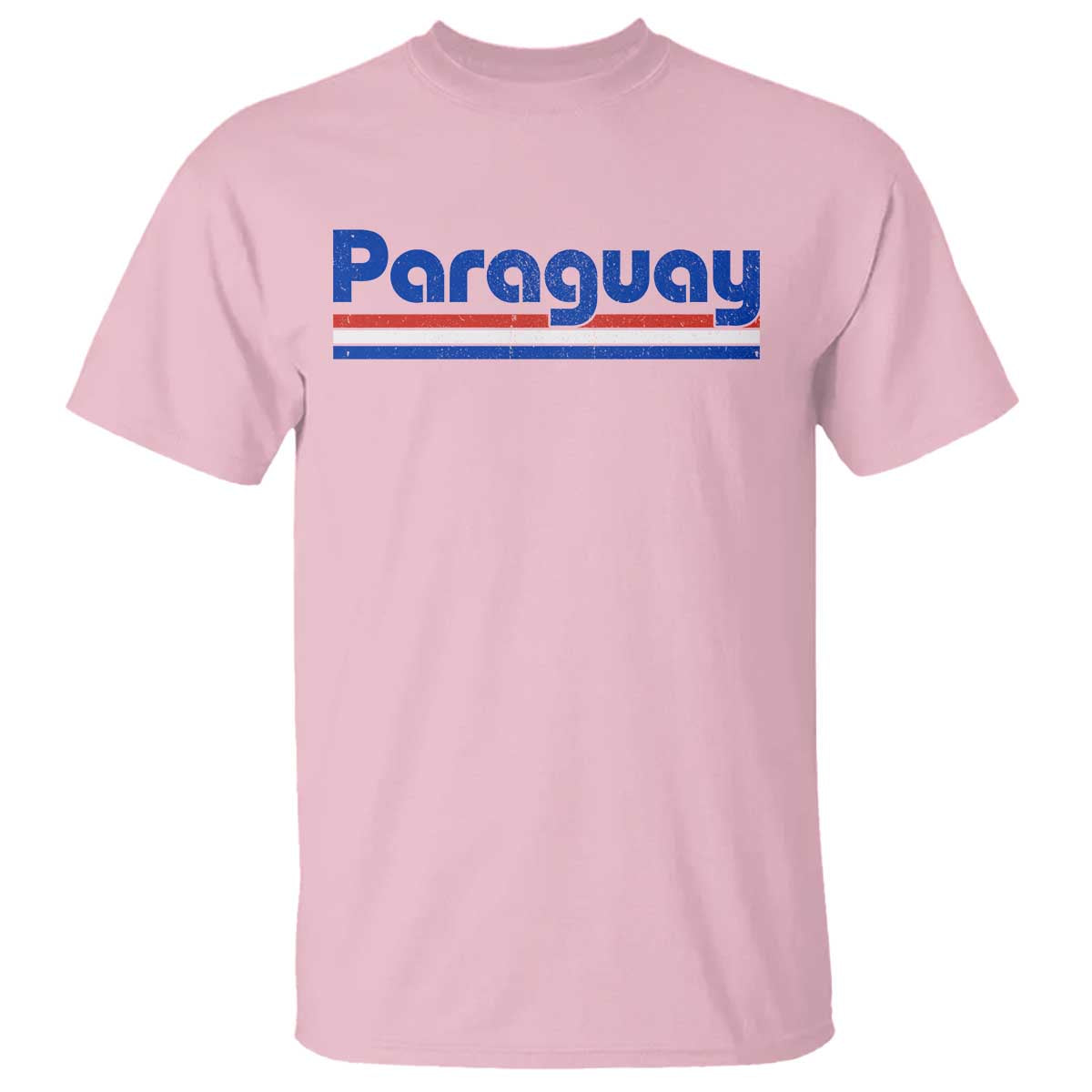 Vintage Paraguay Flag T Shirt Retro Stripe Patriotic Paraguayan Pride Graphic