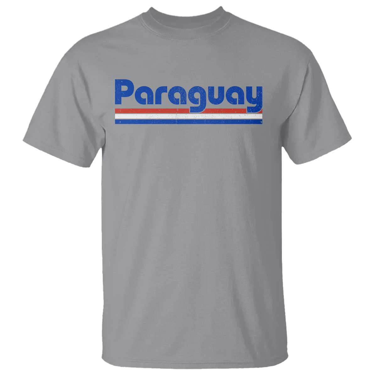 Vintage Paraguay Flag T Shirt Retro Stripe Patriotic Paraguayan Pride Graphic