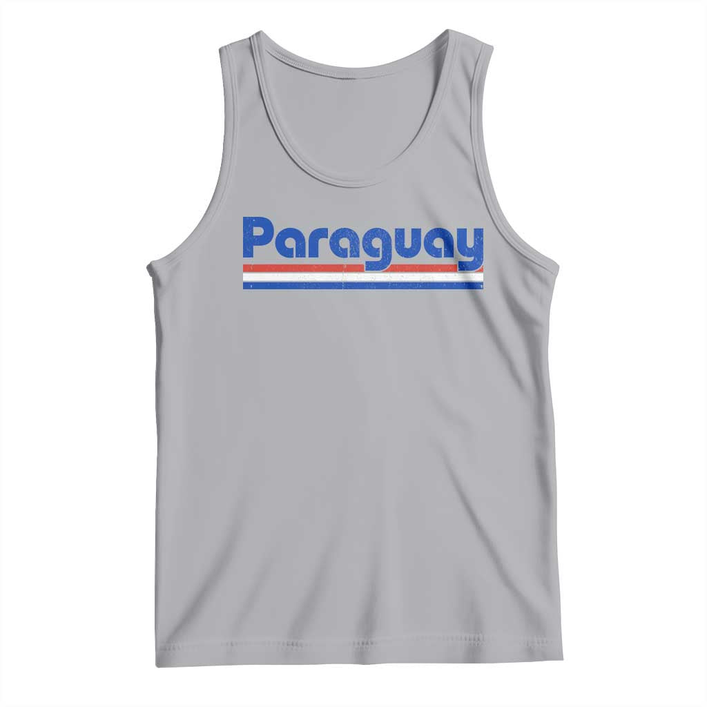 Vintage Paraguay Flag Tank Top Retro Stripe Patriotic Paraguayan Pride Graphic