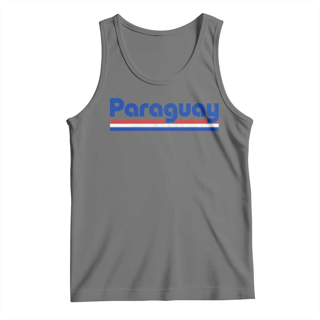 Vintage Paraguay Flag Tank Top Retro Stripe Patriotic Paraguayan Pride Graphic