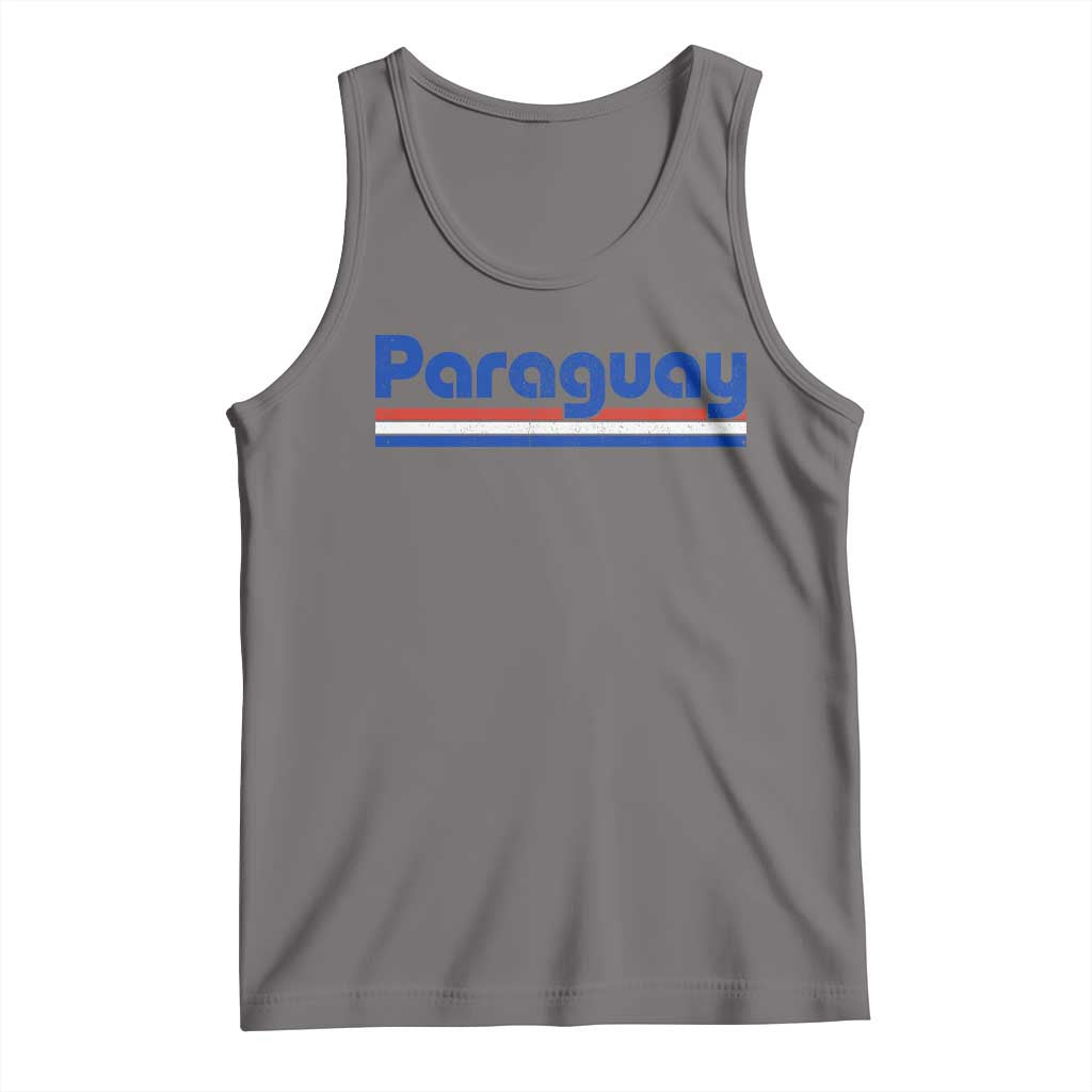 Vintage Paraguay Flag Tank Top Retro Stripe Patriotic Paraguayan Pride Graphic