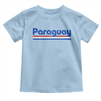 Vintage Paraguay Flag Toddler T Shirt Retro Stripe Patriotic Paraguayan Pride Graphic