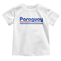 Vintage Paraguay Flag Toddler T Shirt Retro Stripe Patriotic Paraguayan Pride Graphic