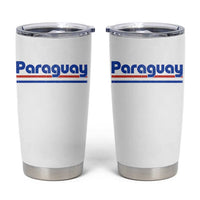 Vintage Paraguay Flag Tumbler Cup Retro Stripe Patriotic Paraguayan Pride Graphic