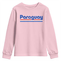 Vintage Paraguay Flag Youth Sweatshirt Retro Stripe Patriotic Paraguayan Pride Graphic