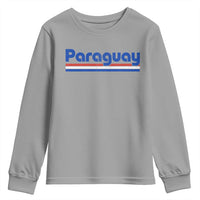 Vintage Paraguay Flag Youth Sweatshirt Retro Stripe Patriotic Paraguayan Pride Graphic