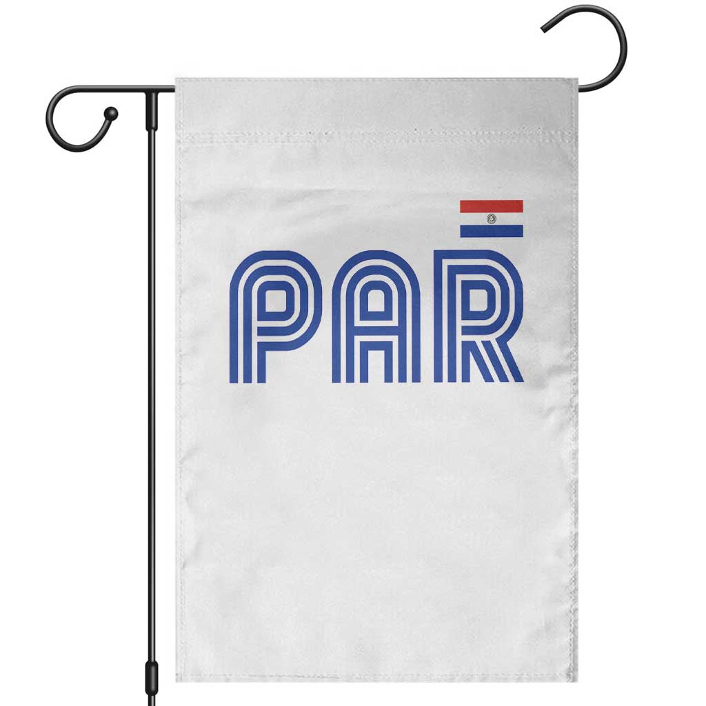 Vintage Paraguay Garden Flag Retro Typography Patriotic Paraguayan Pride Flag Graphic