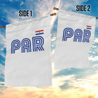 Vintage Paraguay Garden Flag Retro Typography Patriotic Paraguayan Pride Flag Graphic