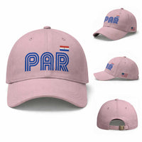 Vintage Paraguay Baseball Cap Retro Typography Patriotic Paraguayan Pride Flag Graphic