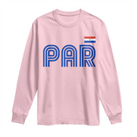 Vintage Paraguay Long Sleeve Shirt Retro Typography Patriotic Paraguayan Pride Flag Graphic