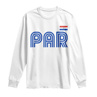 Vintage Paraguay Long Sleeve Shirt Retro Typography Patriotic Paraguayan Pride Flag Graphic