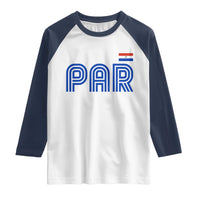 Vintage Paraguay Raglan Shirt Retro Typography Patriotic Paraguayan Pride Flag Graphic