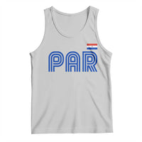 Vintage Paraguay Tank Top Retro Typography Patriotic Paraguayan Pride Flag Graphic