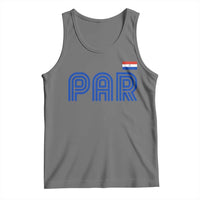 Vintage Paraguay Tank Top Retro Typography Patriotic Paraguayan Pride Flag Graphic