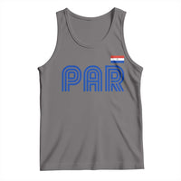 Vintage Paraguay Tank Top Retro Typography Patriotic Paraguayan Pride Flag Graphic